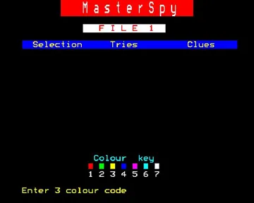 Masterspy (19xx)(-)[M-SPY] screen shot game playing